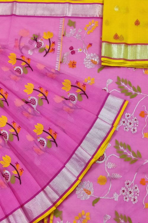 PURE ZARIKOTA HANDLOOM BUTA SAREE WITH BLOUSE B1733
