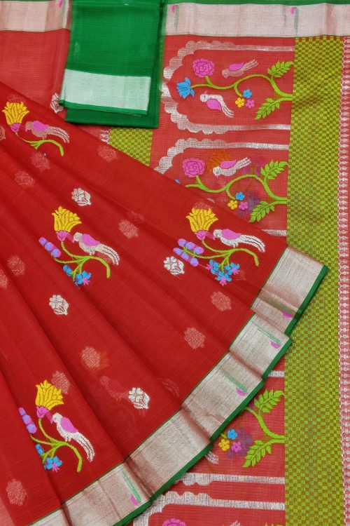 PURE ZARIKOTA HANDLOOM BUTA SAREE WITH BLOUSE B1736