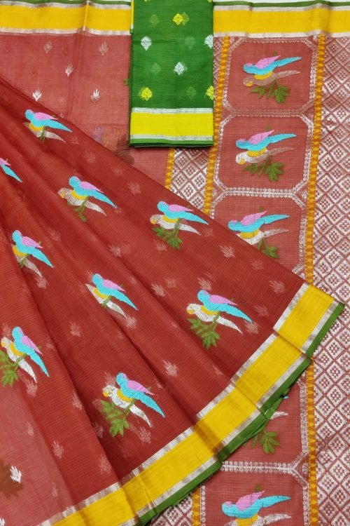 PURE ZARIKOTA HANDLOOM BUTA SAREE WITH BLOUSE B1739