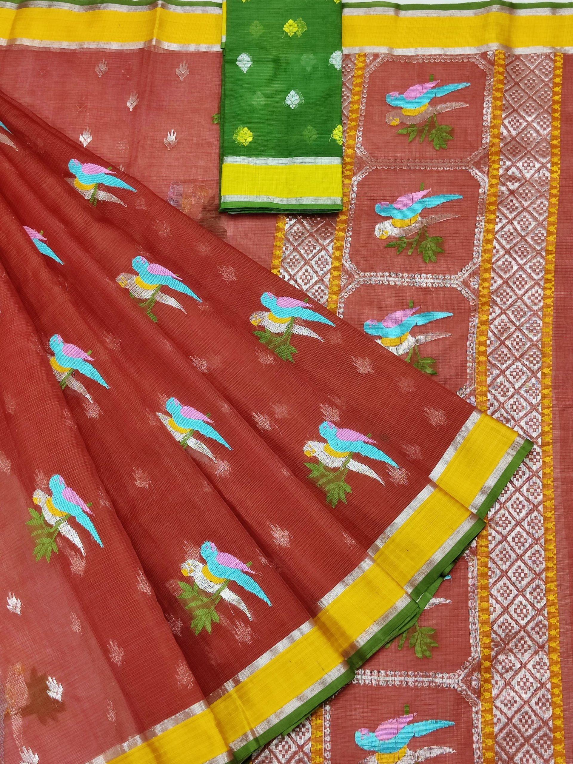 PURE ZARIKOTA HANDLOOM BUTA SAREE WITH BLOUSE B1739