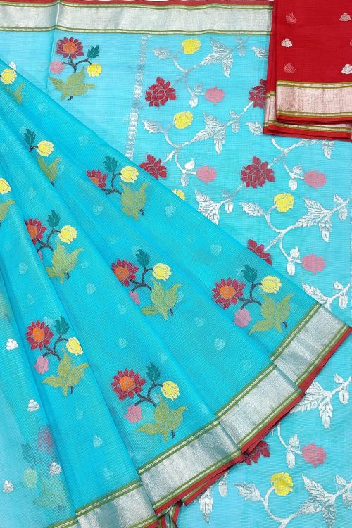 PURE ZARIKOTA HANDLOOM BUTA SAREE WITH BLOUSE B1744