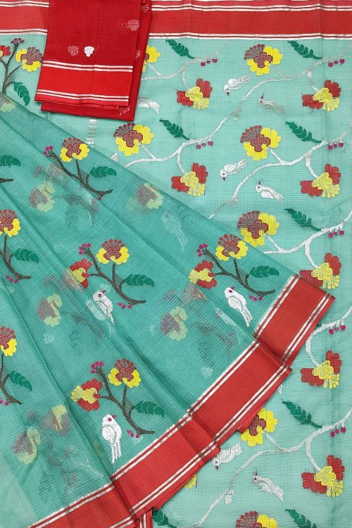 PURE ZARIKOTA HANDLOOM BUTA SAREE WITH BLOUSE B1745