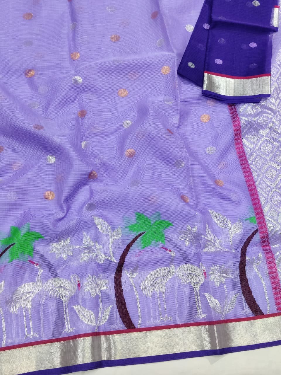 PURE SKIRT DESIGN ZARIKOTA HANDLOOM SAREE S-222 - Image 2
