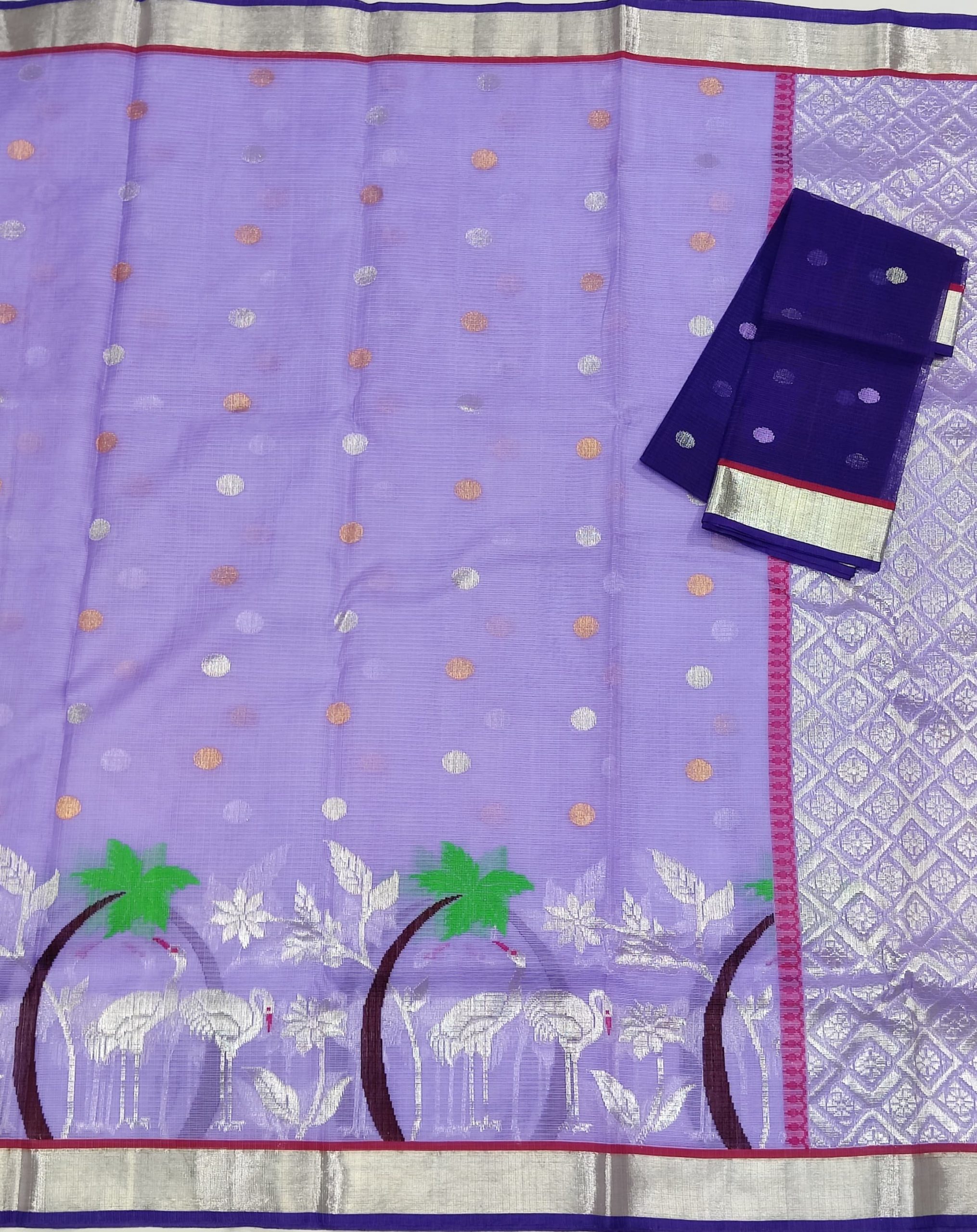 PURE SKIRT DESIGN ZARIKOTA HANDLOOM SAREE S-222 - Image 3