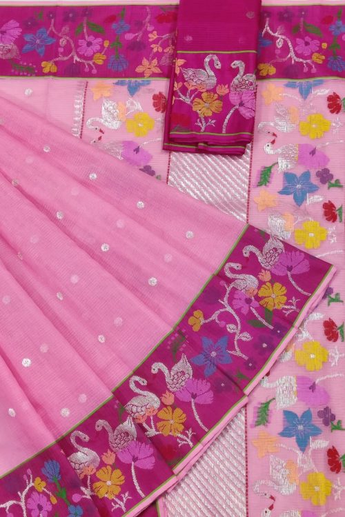 PURE BOTH SIDE PAITHANI BORDER ZARIKOTA HANDLOOM SAREE S-141