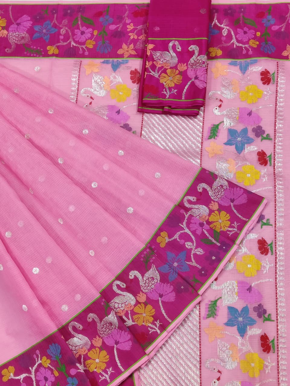 PURE BOTH SIDE PAITHANI BORDER ZARIKOTA HANDLOOM SAREE S-141