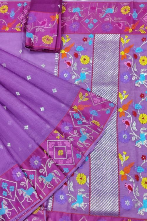 PURE BOTH SIDE PAITHANI BORDER ZARIKOTA HANDLOOM SAREE S-142