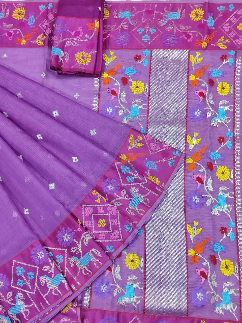 PURE BOTH SIDE PAITHANI BORDER ZARIKOTA HANDLOOM SAREE S-142