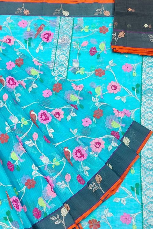 PURE ALL OVER JAAL ZARIKOTA HANDLOOM SAREE WITH BLOUSE_J542
