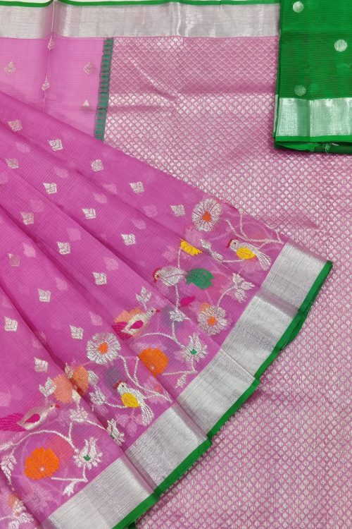 PURE SKIRT DESIGN ZARIKOTA HANDLOOM SAREE S-228