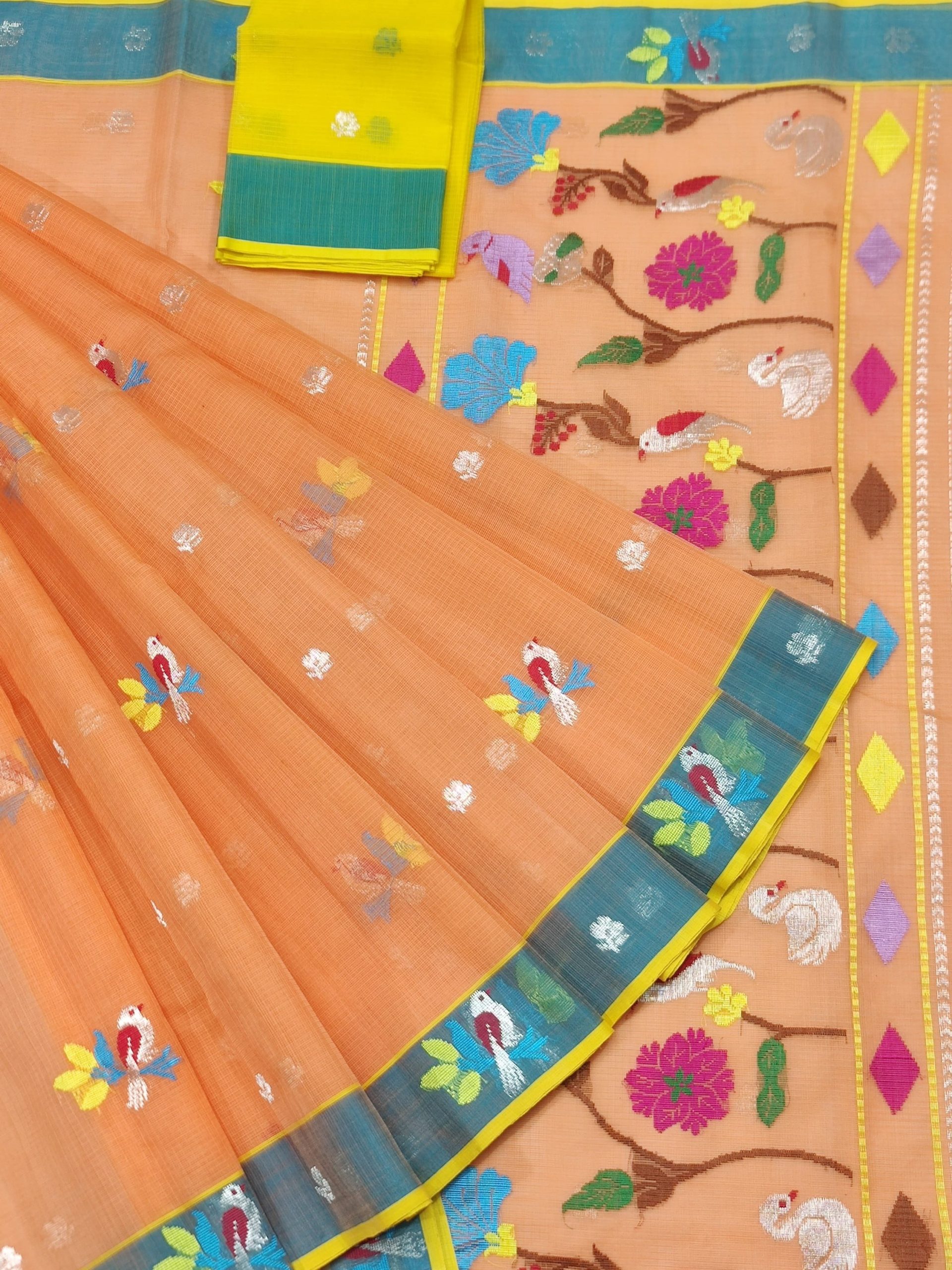 PURE ZARIKOTA HANDLOOM BUTA SAREE WITH BLOUSE B1746