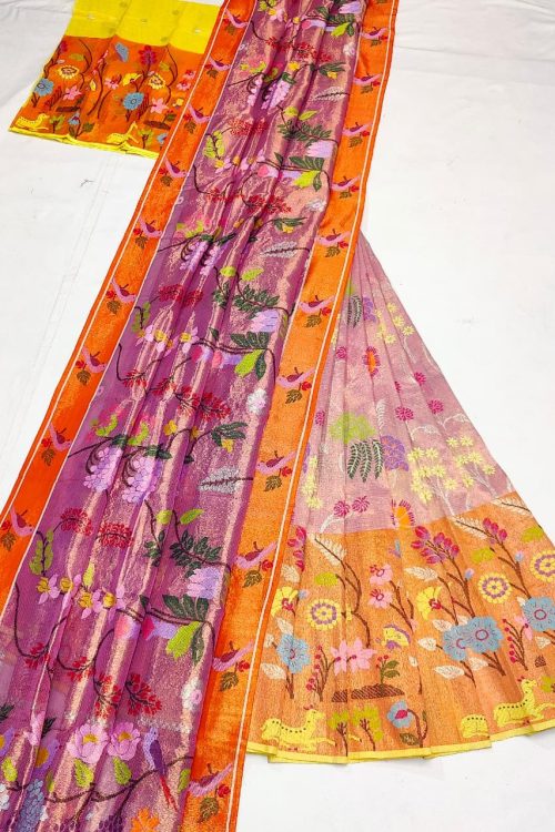 PURE ZARIKOTA HANDLOOM LEHANGA MATERIAL SET – L252