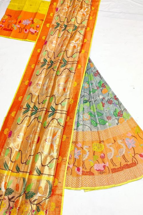 PURE ZARIKOTA HANDLOOM LEHANGA MATERIAL SET – L251