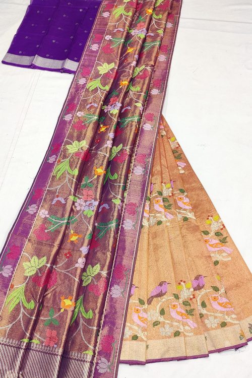 PURE ZARIKOTA HANDLOOM LEHANGA MATERIAL SET – L248