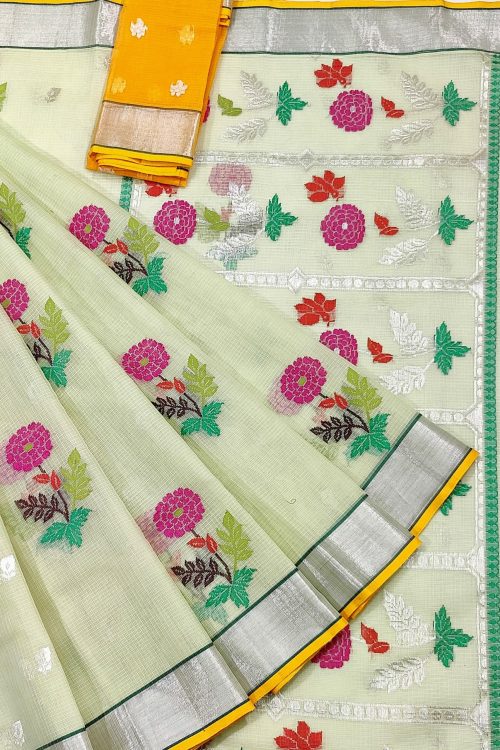 PURE ZARIKOTA HANDLOOM BUTA SAREE WITH BLOUSE B1770