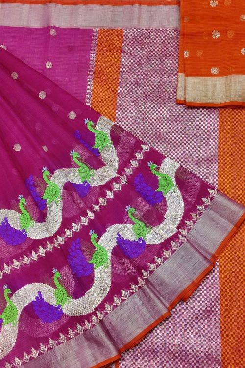 PURE SKIRT DESIGN ZARIKOTA HANDLOOM SAREE S-233
