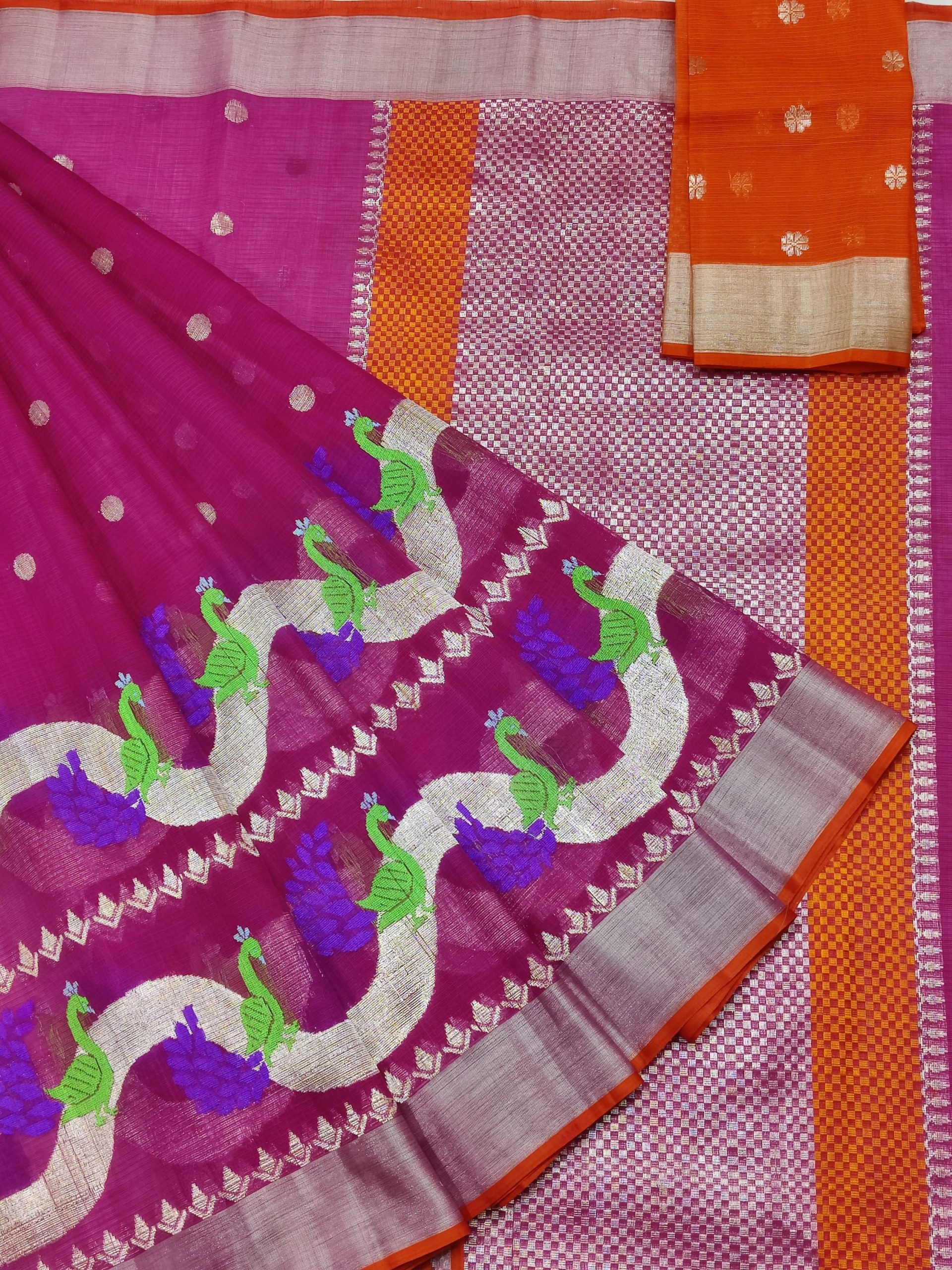 PURE SKIRT DESIGN ZARIKOTA HANDLOOM SAREE S-233