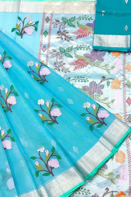 PURE ZARIKOTA HANDLOOM BUTA SAREE WITH BLOUSE B1759