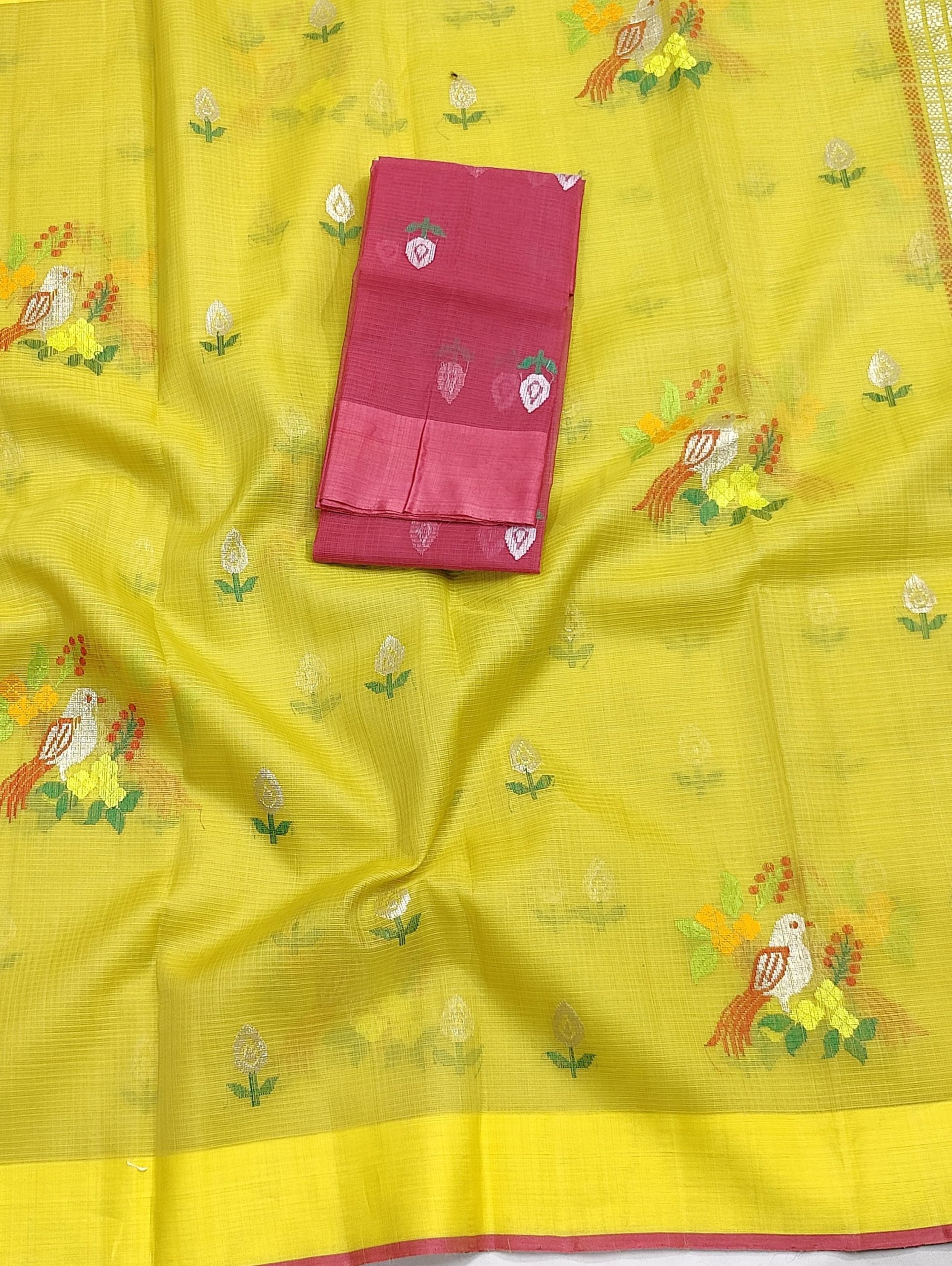 PURE ZARIKOTA HANDLOOM BUTA SAREE WITH BLOUSE B1760 - Image 2