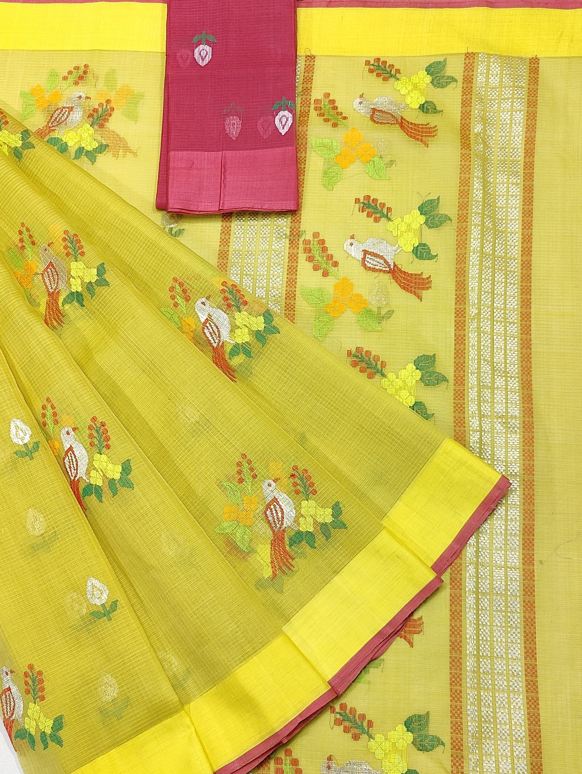 PURE ZARIKOTA HANDLOOM BUTA SAREE WITH BLOUSE B1760