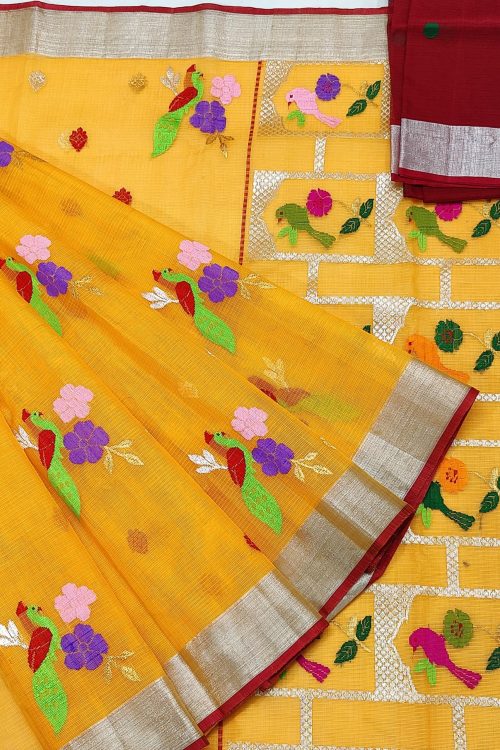 PURE ZARIKOTA HANDLOOM BUTA SAREE WITH BLOUSE B1762