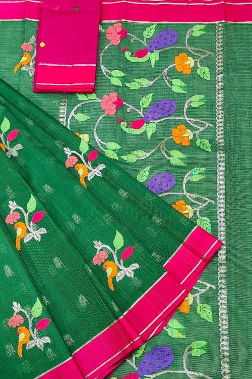 PURE ZARIKOTA HANDLOOM BUTA SAREE WITH BLOUSE B1750