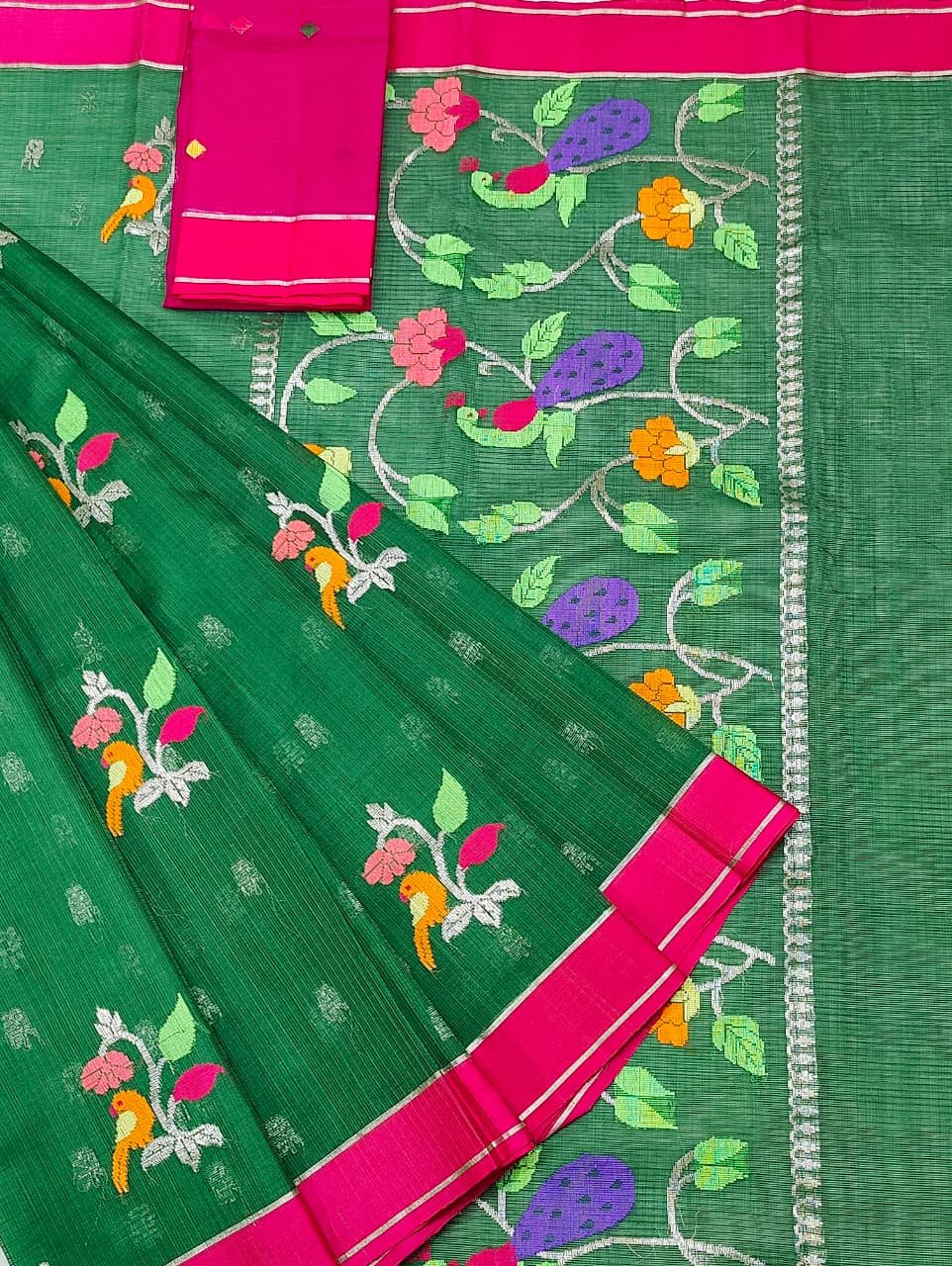 PURE ZARIKOTA HANDLOOM BUTA SAREE WITH BLOUSE B1750