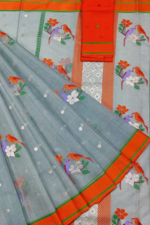 PURE ZARIKOTA HANDLOOM BUTA SAREE WITH BLOUSE B1752