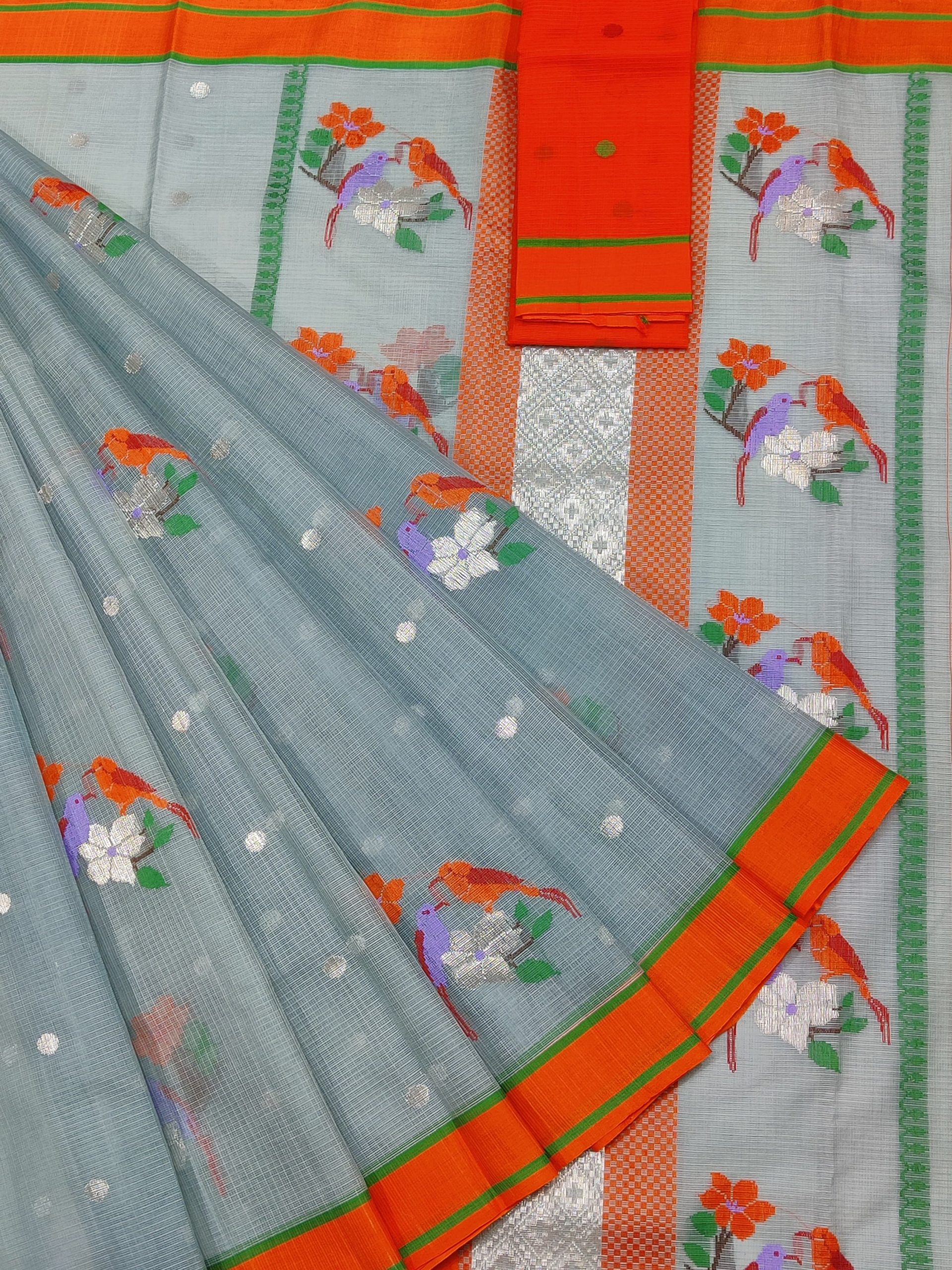 PURE ZARIKOTA HANDLOOM BUTA SAREE WITH BLOUSE B1752
