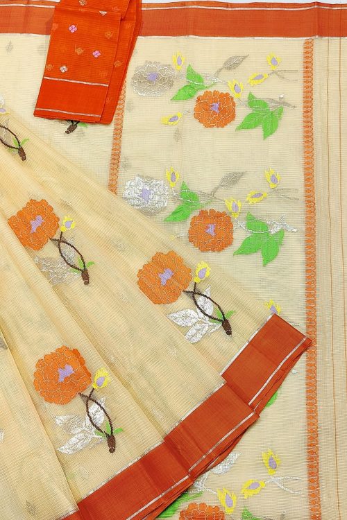 PURE ZARIKOTA HANDLOOM BUTA SAREE WITH BLOUSE B1754