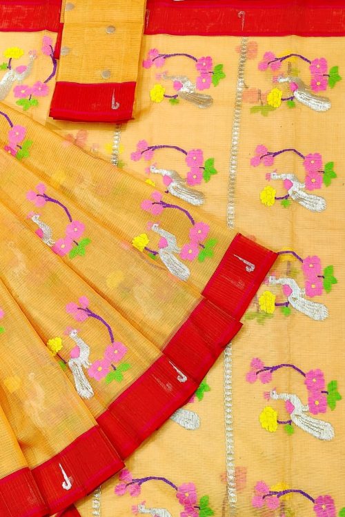 PURE ZARIKOTA HANDLOOM BUTA SAREE WITH BLOUSE B1722