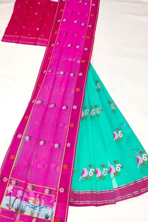 PURE ZARIKOTA HANDLOOM LEHANGA MATERIAL SET – L260