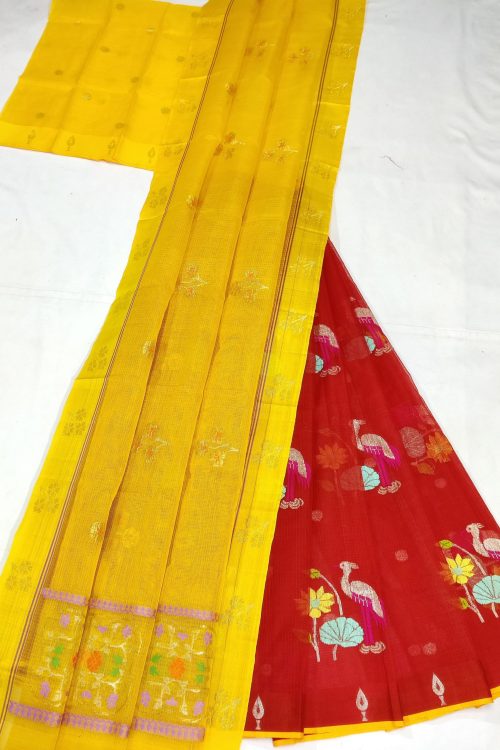 PURE ZARIKOTA HANDLOOM LEHANGA MATERIAL SET – L262
