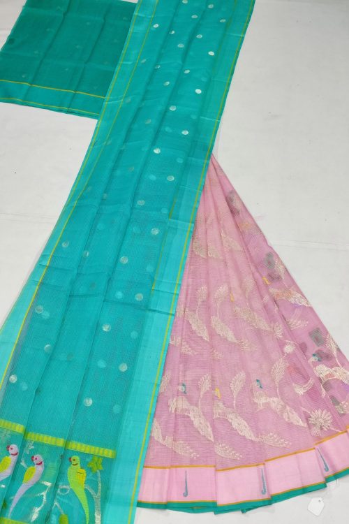 PURE ZARIKOTA HANDLOOM LEHANGA MATERIAL SET – L264