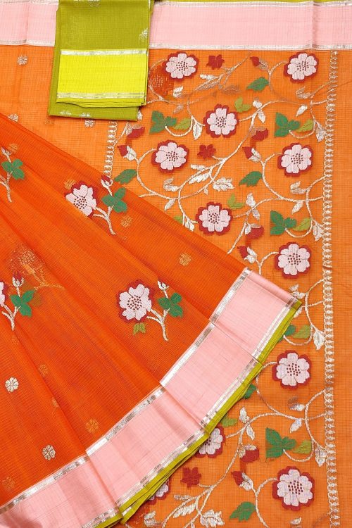 PURE ZARIKOTA HANDLOOM BUTA SAREE WITH BLOUSE B1773