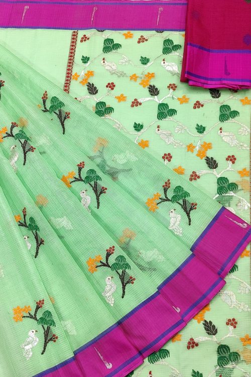 PURE ZARIKOTA HANDLOOM BUTA SAREE WITH BLOUSE B1774