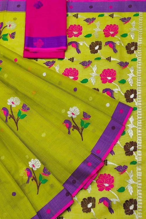 PURE ZARIKOTA HANDLOOM BUTA SAREE WITH BLOUSE B1780