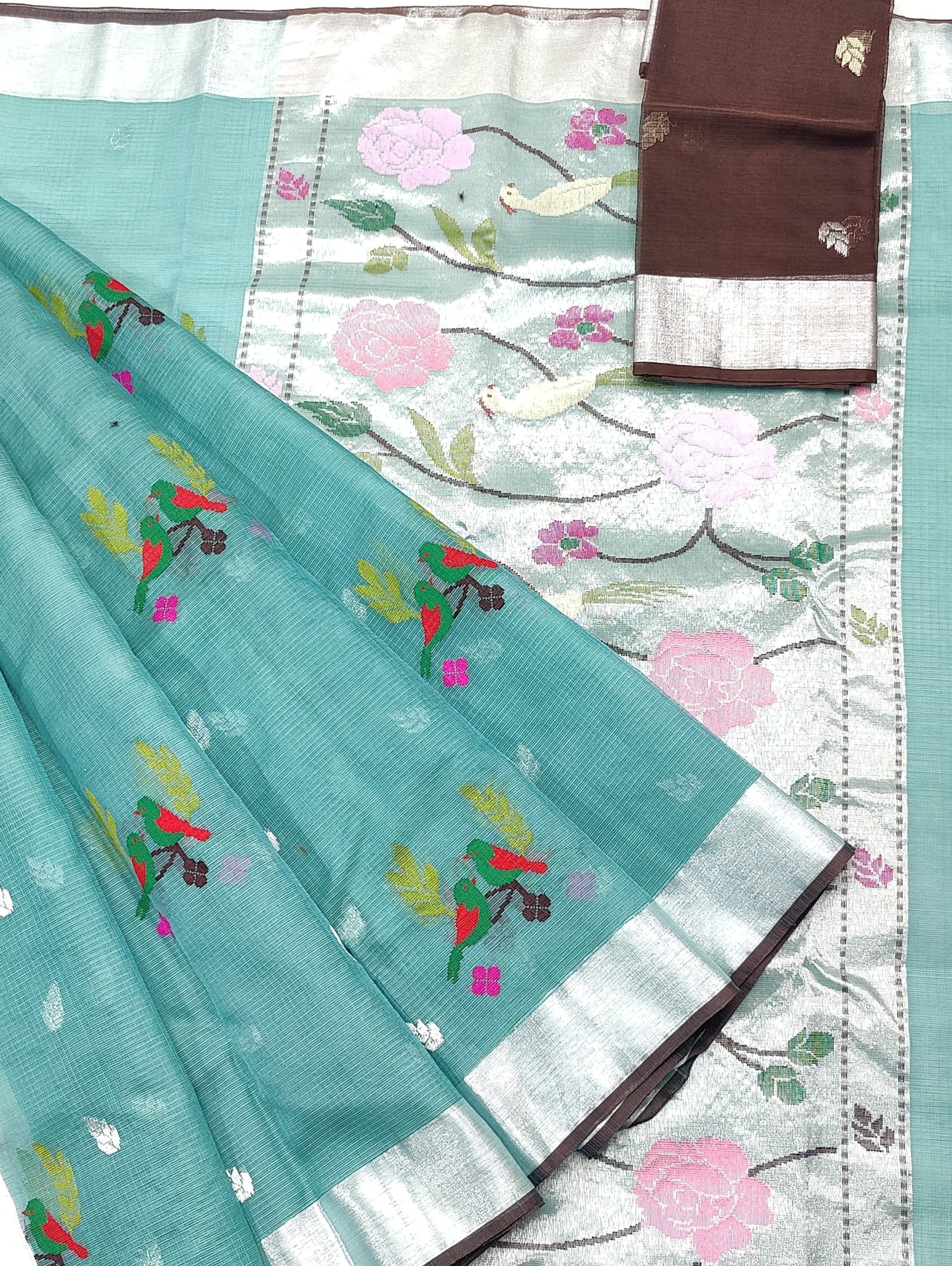 PURE ZARIKOTA HANDLOOM BUTA SAREE WITH BLOUSE B1781