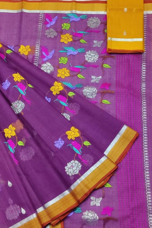 PURE ZARIKOTA HANDLOOM BUTA SAREE WITH BLOUSE B1782