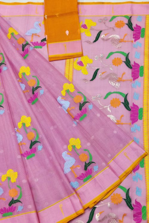 PURE ZARIKOTA HANDLOOM BUTA SAREE WITH BLOUSE B1786