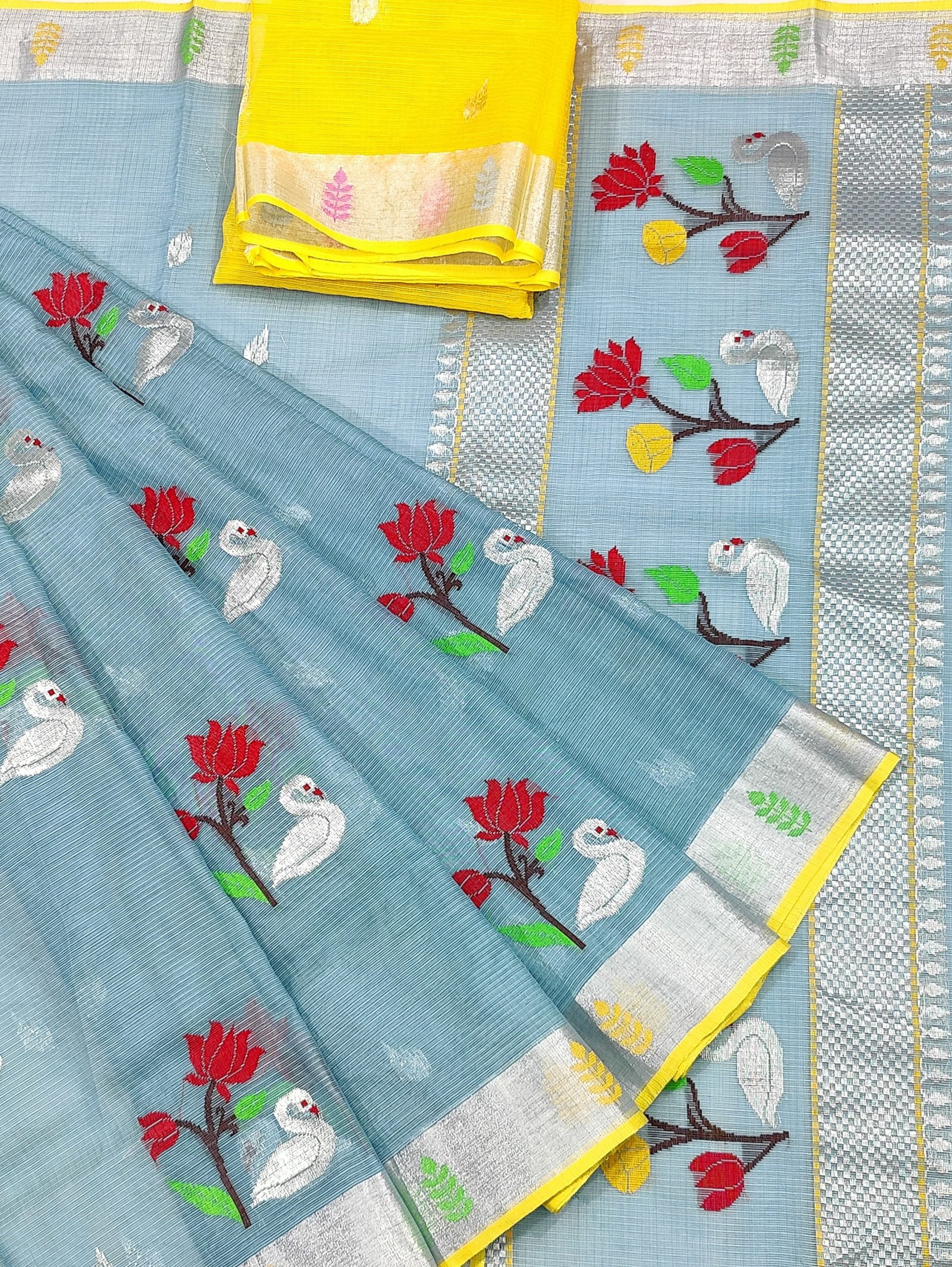 PURE ZARIKOTA HANDLOOM BUTA SAREE WITH BLOUSE B1788