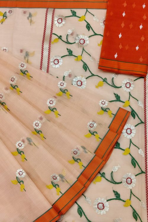 PURE ZARIKOTA HANDLOOM BUTA SAREE WITH BLOUSE B1790