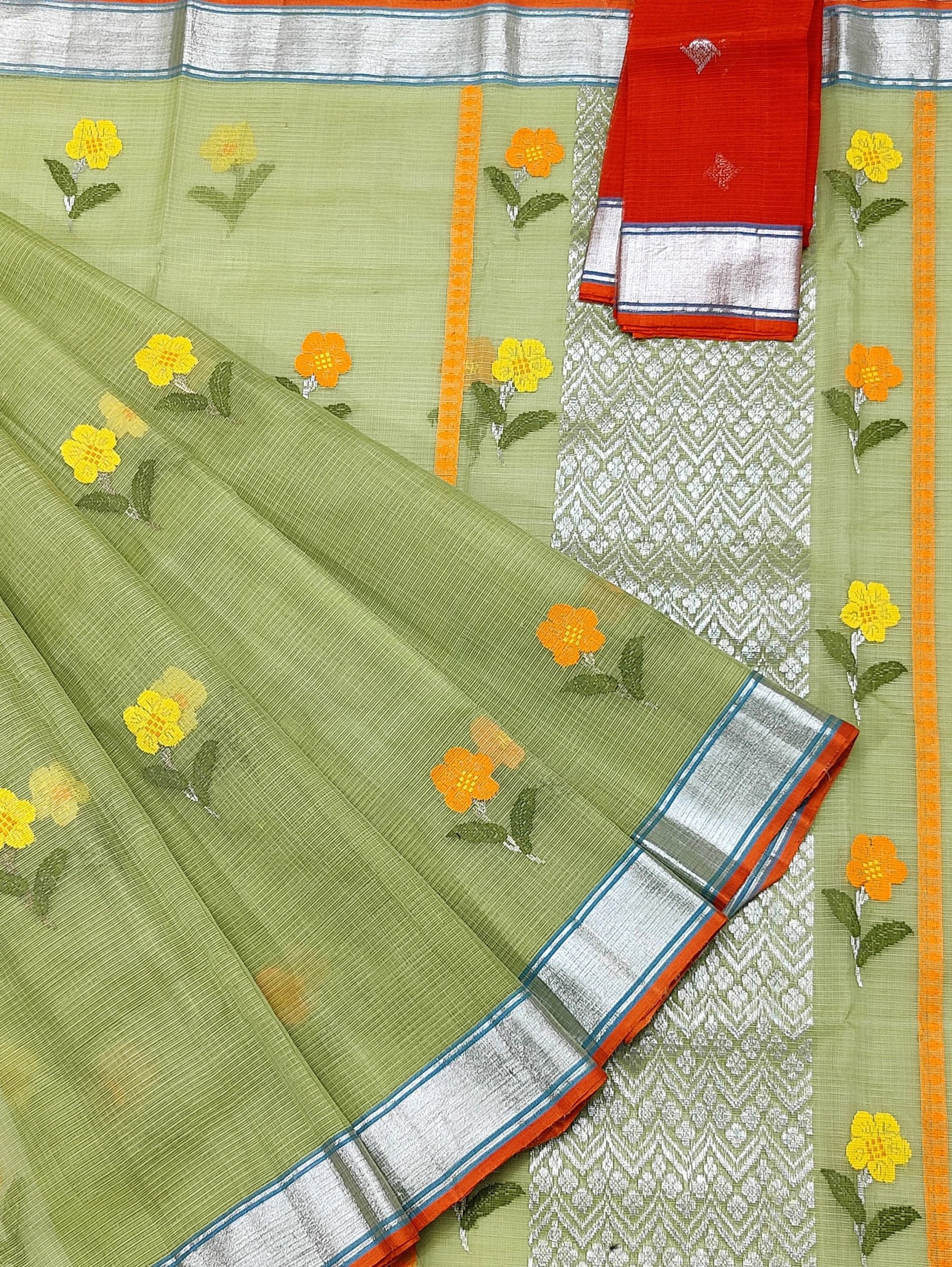PURE ZARIKOTA HANDLOOM BUTA SAREE WITH BLOUSE B1791