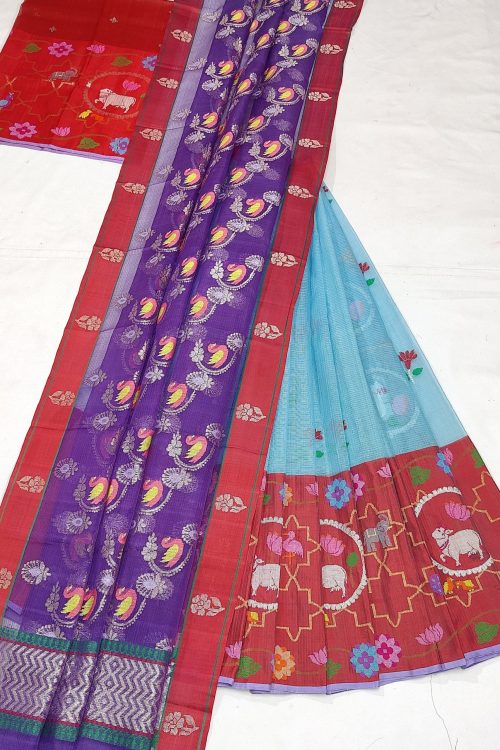 PURE ZARIKOTA HANDLOOM LEHANGA MATERIAL SET – L271