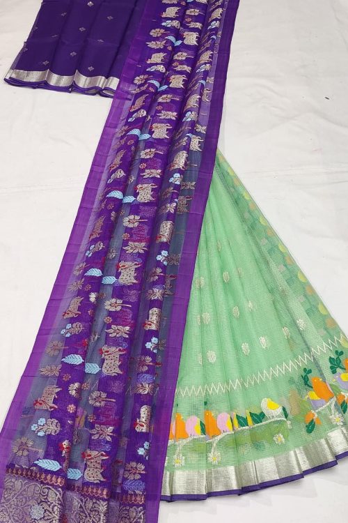 PURE ZARIKOTA HANDLOOM LEHANGA MATERIAL SET – L275