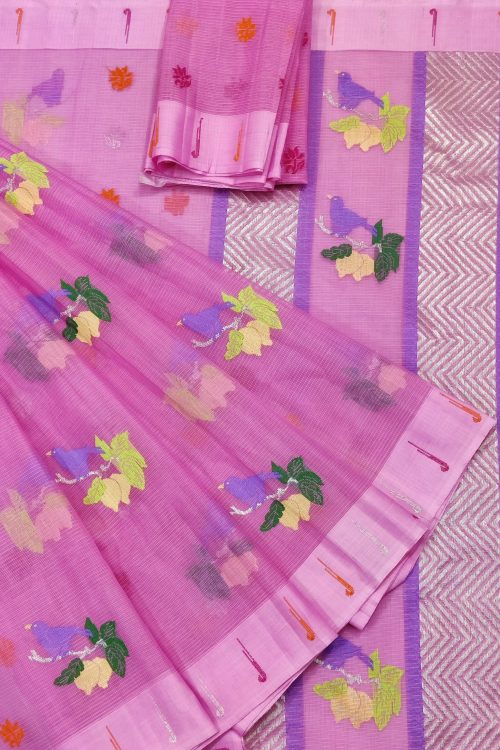 PURE ZARIKOTA HANDLOOM BUTA SAREE WITH BLOUSE B1795