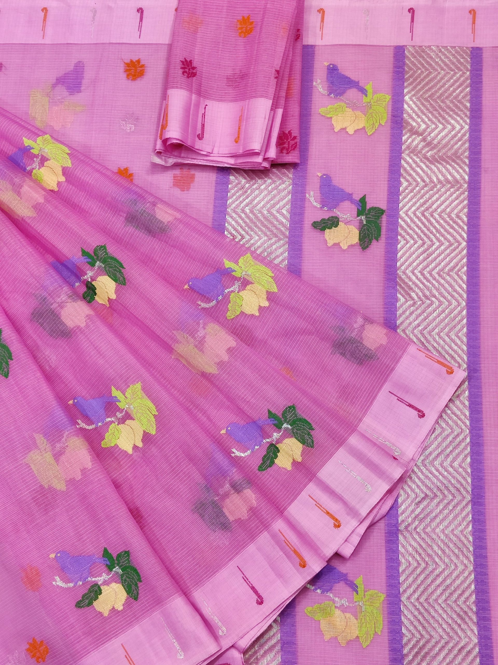 PURE ZARIKOTA HANDLOOM BUTA SAREE WITH BLOUSE B1795