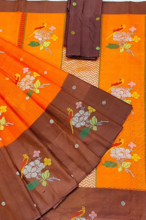 PURE ZARIKOTA HANDLOOM BUTA SAREE WITH BLOUSE B1796