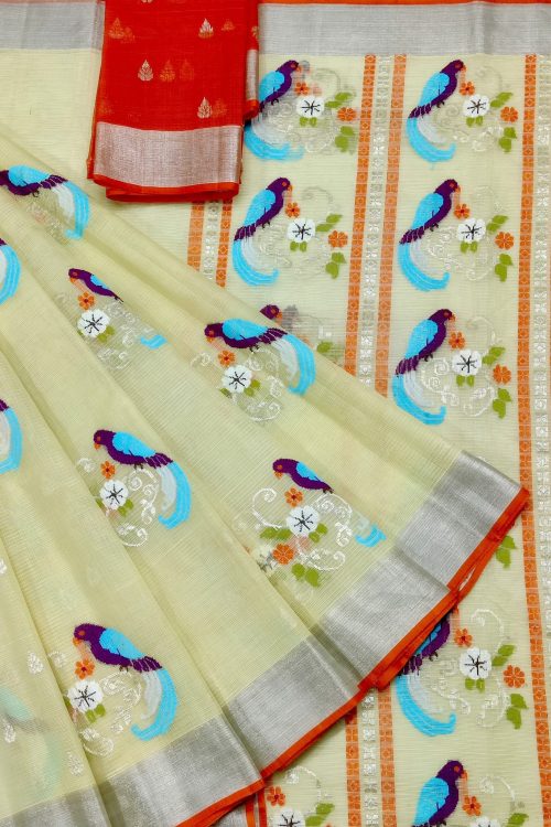 PURE ZARIKOTA HANDLOOM BUTA SAREE WITH BLOUSE B1798