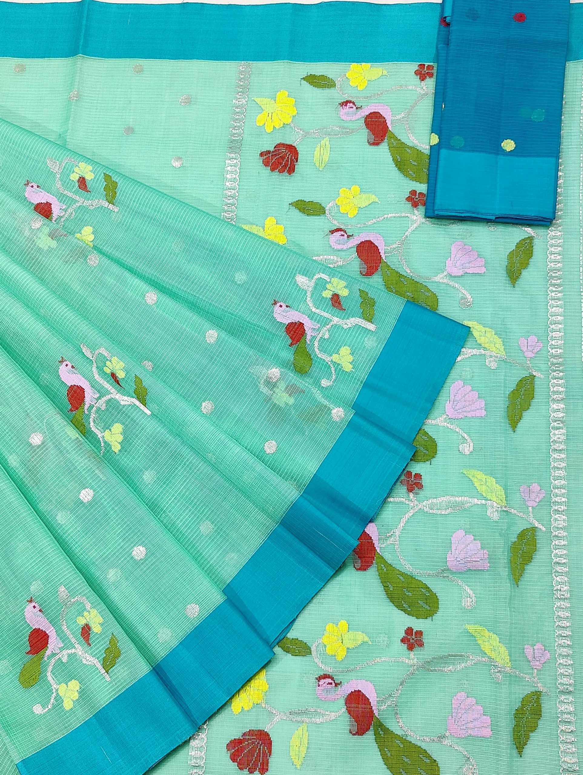 PURE ZARIKOTA HANDLOOM BUTA SAREE WITH BLOUSE B1800